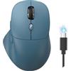 TECKNET Mouse Bluetooth Ricaricabile, Tri-Modo (2BT+USB) Mouse Wireless | Poggiapollice Ergonomico, 4800 DPI, 6 Pulsanti, Clic Silenzioso, Mouse Senza Filo per Laptop, PC, Mac OS, Android, Windows