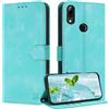 ZONNAVI Cover per Huawei P Smart 2019, [Blocco RFID] Custodia a Libro in Pelle con Porta Carte, Flip Case Portafoglio Antiurto Cover per Huawei P Smart 2019 (Verde Menta)