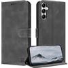 ZONNAVI Cover per Samsung Galaxy A14 4G/5G, [Blocco RFID] Custodia a Libro in Pelle con Porta Carte, Flip Case Portafoglio Antiurto Cover per Samsung A14 4G/5G (Grigio)