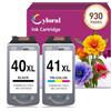 Cyloral 40XL 41XL Cartucce per Canon MX300 MP210 MP190 MP220 Nero e Colore | Compatibile con Canon MX310 MP140 MP150 MP160 MP170 MP460 MP470 iP1200 iP1600 iP1700 iP2500 iP2600 PG-40XL CL-41XL Cartuccia