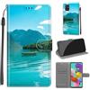 KENHONER Custodia per Samsung Galaxy A51, Barca | Portafoglio Pelle PU, Magnetica, Resistente Agli Urti, Scomparto Carte Credito, Pieghevole, Flip Libro, Motivo