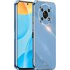 HONLEN Custodia per HONOR Magic4 Lite 5G (6.81 Inches), Cover Morbida in Silicone TPU, Design del Telaio Galvanico - Blu navy
