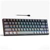 MageGee Tastiera da gioco meccanica portatile al 60%, retroilluminata RGB, compatta, 68 tasti, mini tastiera da ufficio cablata con interruttori rossi, per laptop, PC, Mac, nero sfumato