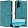 ZONNAVI Cover per Samsung Galaxy A26 5G, [Blocco RFID] Custodia a Libro in Pelle con Porta Carte, Flip Case Portafoglio Antiurto Cover per Samsung A26 5G (BluVerde)