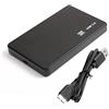 Ounfhtrttk per HDD USB 3.0 5Gbps per HDD da 2,5 Pollici per Disco Rigido per HDD con Chiusura Esterna per PC per Disco Rigido