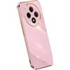 RankOne La Custodia del Telefono è Adatta per OPPO Reno12 F 5G / Reno12 FS 5G / OPPO Reno 12 F 4G / OPPO Reno 12 FS 4G (6.67 Inches), Case per Cellulare in Silicone con Telaio Galvanico - Viola