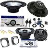 EvoTuning Kit 6 Casse Altoparlanti Alpine per Fiat Punto 188 dal 1999 al 2011 Anteriori e Posteriori, Alpine SXE 1750S+1325S Set 2 Woofer 165mm +2 tweeter + 2 Coassiali 13cm + Adattatori