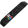 MSTJRY Telecomando TV originale RC43141P compatibile con Hitachi RC43141 RC 43141 RC 43141P 55HK6200U 65HL7200U 32HE2200U 32HEV220U 43HK6100UA 43HK6200U Smart 4K LED