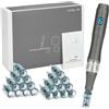cenoz Dermapen Ultima M8 Microneedling Pen, Professionale Kit con 20 Cartucce | Macchina per microneedling pen con 20 aghi (12 x 36pin, 4 x 16pin, 4 x Nano), 6 Livelli, Display LED, Regolabile 0,25-2,5mm