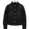 Nudie Jeans Giacca Uomo Billy XS Denim Nero Dark Shist Bottoni Con Tasche