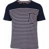Scotch & Soda T-Shirt Ams Blauw L Blu Navy Maniche Corte a Righe da Infilare