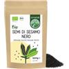Alpi Nature Semi di Sesamo Nero BIO 1kg, bio Semi di Sesamo Nero Crudi per Cucina e Pasticceria