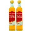 Hopser Food Fun 1 L di olio per popcorn con pregiato aroma naturale di burro e pratico beccuccio per versare Popcorn