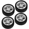 Toyvian Ruote Per Miniature Artigianato Ruote Auto Per Bambini 38 Mm Diametro 3 Mm Mozzo Giocattoli Per Auto Per Ragazzi E Ragazze