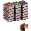 XALFST Mini Libri 1:12, Set da 18 Pezzi, Design Classico Vintage - Ideali per Diorami Realistici, Arredamento Scuole in Miniatura e Decorazioni Nostalgiche