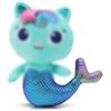 Zaloife Peluche a forma di gatto, 25 cm, colore blu, sirena di peluche, bambola, giocattolo, regalo di compleanno per amici e fan