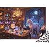 DAFUfbw Unicorn Puzzle 1000 Pezzi Riciclato Magic Library Senior Puzzles Party Gioco Accessori Ottima Idea Regalo per la Famiglia And Friends Compleanni 38x26cm/1000pcs