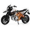 Risopen Modello di moto pressofusione compatibile per KTM 990 Supermoto R Dirt Bike giocattolo 1:18 moto giocattolo collezione regalo per bambini adulti (nero)