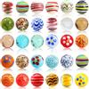 Loppdece Set di 30 sfere di vetro - 25 punti colorati e 5 fosforescenti, decorazione o gioco (15 mm)