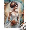 UVTMWVTCUSIQ Sposa Elegante Puzzle 1000 Pezzi Puzzle per Adulti Carta Scena di Matrimonio Gioco di Puzzle 1000 Pezzi Relax Decorazione Regalo 38x26cm/1000pcs
