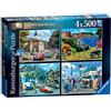 Ravensburger Happy Days Collection No.1 Look North 4x 500 Piece Jigsaw Puzzle for Adults and Kids Age 10 Years Up