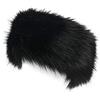 GUIZIYAO Fascia per Capelli da Donna in Pelliccia, Fascia Pelliccia Donna di Pelo Sintetica, Fascia Invernale in Pelliccia Sintetica, per Esterni, Equitazione, Camminate, Sci (Nero)
