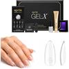 Aprés Mini Gel-X Starter Kit - Kit di estensione per unghie in gel morbido di qualità professionale con lampada LED | 70 punte per unghie (14 misure), estensione gel fisso, preparazione e mini luce
