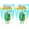 Generico Sapone Liquido Muschio Bianco Eco Ricarica, White Musk, 95% Ingredienti di Origine Naturale, Hydradermal Complex, Maxi Risparmio, Ricarica per Dispenser Mani - 2 Unita da 1200 ml