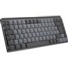 Logitech Master Series MX Mechanical Mini per Mac - Tastiera - retroilluminata - wireless - Bluetooth LE - QWERTY - US International - interruttore a chiave: Tactile Quiet - grigio spaziale