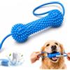 Generic Puntello dentale canino a doppia azione: facile spazzolatura dei denti e giocattolo per l'igiene orale