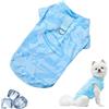 Mikiuly Gilet Rinfrescante per Cani, Gilet di Raffreddamento per Leggeri, Giacca di Raffreddamento per Animali, Traspirante, per Cani di Taglia Media Piccola Gatti, M, Cielo Blu