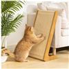 Avont Grattugia per Gatti in Sisal, Grattugia Verticale a Forma di L Con Rampa Angolata di 110° per Gatti Domestici, Durevole e Senza Disordine -Naturale