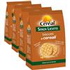 Céréal Biscotti Ai Cereali Croccanti Biscotti senza Lievito, Crispies di Farro, Mais, Fiocchi di Riso, 50 Mini Biscotti (Confezione da 4)