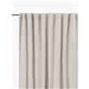 Svanefors Set di 2 tende in bouclé opache con multibanda Gina, larg. 140 cm - Beige