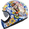 DMD Seventyseven Flower Power Casco Integrale unisex blu