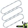 TOSRWGLL Catena di ricambio per motosega Greenworks da 25,4 cm per motosega a batteria Greenworks 24 V 25,4 cm CS24B210, 2937602, passo 1 cm, calibro 40 DL (confezione da 3)