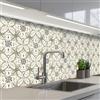 KitchenYeah© Paraschizzi Cucina Adesivo Pannello Parete Paraspruzzi | 60x250 cm - Rivestimento Antico - Piastrella - Beige