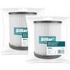 Sillar 2x Filtro per Aspirapolvere compatibile con Parkside PWD 12, 20, 25, 30, 35 A1 A2 B1 C4 e PNTS 1400 H4 - Alta efficacia di filtrazione, sostituisce Parkside 91096424
