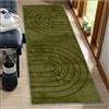 BORKOY Tappeto Cucina Antiscivolo Lavabile Lungo 2.5 metri, Tappeto Passatoia Corridoio Moderno in Verde Oliva, Tappeti Runner per Cucina Bagno Soggiorno Camera da Letto Ingresso Interno,40x250cm