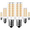 RANBOO E14 LED 9W equivalenti a 75W, Bianco Caldo 3000K 750LM, Non-Dimmerabile, AC 220-240V, 360 Gradi Angolo del Fascio, Mini Ceramica Lampadina, No sfarfallio, 6 Pezzi