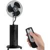 HOMCOM Ventilatore Nebulizzatore a Piantana Serbatoio 1.5L Ionizzatore | 3 Modalità, 3 Velocità, Ruote, Oscillazione 120°, Inclinazione 20°, Timer 9h, Display LED, Telecomando, 100W, 130cm