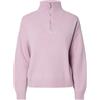 PIECES Pcoree LS Half Zip Knit Pwp BC Donna