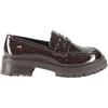 Ciabalù Mocassini da Donna Lucidi con Suola Alta, Scarpe Eleganti Slip-on in Simil Pelle Verniciata, Tacco 4.5cm, Sottopiede Imbottito
