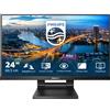 Philips 242B1TC/00 Monitor PC 60,5 cm (23.8") 1920 x 1080 Pixel Full HD LED Touch screen Nero [242B1TC/00]