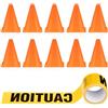 LDBKLGHJ Coni Di Segnalazione In Plastica Completo Set‑11 Pezzi‑Strumenti Per Festa Di Compleanno A Tema Costruzioni, Birilli, Coni Per Allenamento Calcio, Coni Pieghevoli, Nastro Di Segnalazione