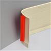 Zayejod Rivestimento battiscopa in PVC con venature del legno, autoadesivo, flessibile, staccare e incollare, lunghezza 5 m, larghezza 10 cm