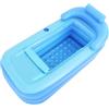 HHEMSTD Vasca da bagno gonfiabile per adulti, pieghevole, 160 x 84 x 64 cm, in PVC indipendente con cuscino e tubo di scarico per bagno, giardino e campeggio
