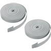 QUARKZMAN 2Pz Cinghia Tapparella Avvolgibile 6M 16Mm Porte Finestre Grigio | Kit Di Ricambio Per Cinghie Di Avvolgitori Per Tapparelle A Montaggio Superficiale, Kit Di Ricambio