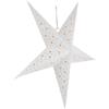 TEHAUX Paralume Leggero ed Elegante a Forma di Stella in Carta Bianca Facile da Rimuovere, Design Moderno Minimalista per Lampadario da Soggiorno e Camera