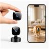 Générique Mini telecamera di sicurezza WiFi,sorveglianza interna senza fili | Visione Notturna & Rilevamento Movimento, Angolo 360° per Mantenere su Bambino, Animale o Domestico, Piccoli Spazi e Noleggio